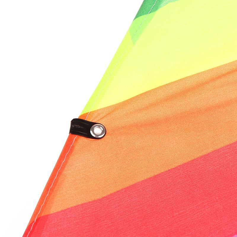 Colorful Triangle Rainbow Kite Flying Toys Kite For Children Kids With 30M Kite String Outdoor Fun Sports Kites Toys