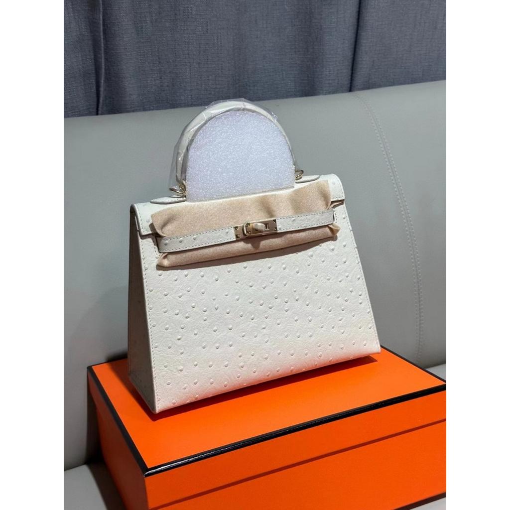 2026 Новая женская кожаная сумка первый слой рисунок страуса коровья кожа первое и второе поколение портативная на одно плечо через плечо женская сумка