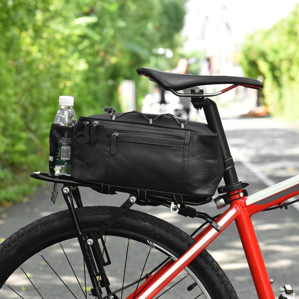 31*20*15cm Bicycle Rear Bag with Reflective Strips Bike Rack Bag Bike Cargo Bag Night Riding