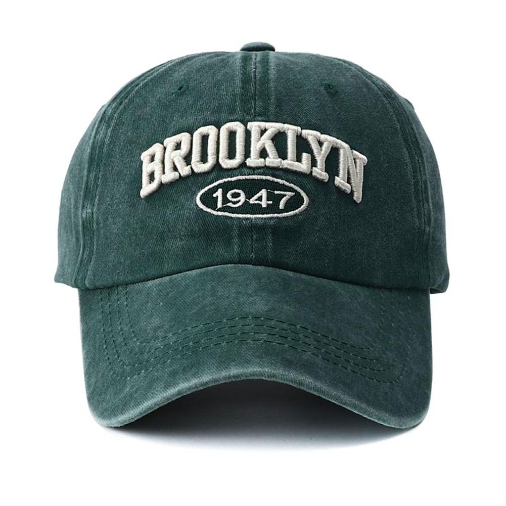 Вышитая кепка-snapback для мужчин, винтажная, черная, зеленая, стираная, бейсбольные кепки для женщин, Gorras Hombre, высокое качество, Бруклин, минималистичная