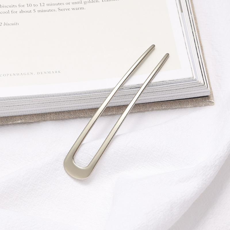 U-shaped Hairpin Iron Plate Hair Tool Hair Styling Tool Hairpin Fashion Plate Hair Head Jewelry Hairpin