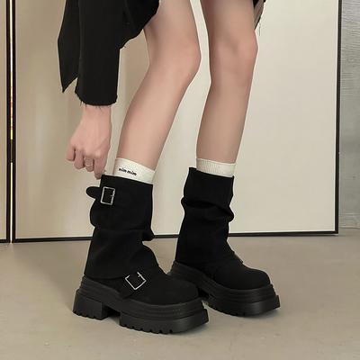 Винтажные ботинки Мартин на толстой подошве в британском стиле, женские, новая коллекция осень-зима 2025, короткие ботинки на тонком ворсе, модные ботинки