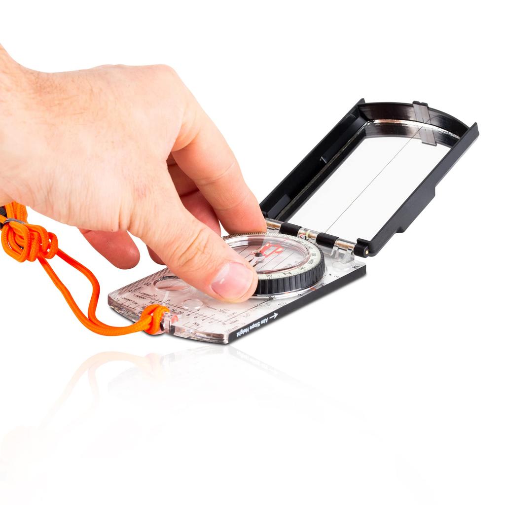 Профессиональный компас-карта Sun Company с регулируемым склонением — портативный компас с базовой пластиной для ориентирования, пешего туризма, туризма с рюкзаком и выживания