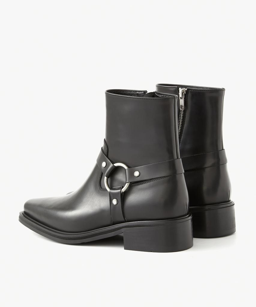 Ehren Saint Zip-Up Boots R25B001 (Black)