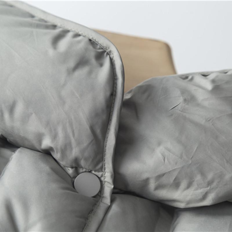 Women's Lightweight Warm Plus Size Vest Seamless White Duck Down Ultralight Sleeveless Jacket Peplum Vests