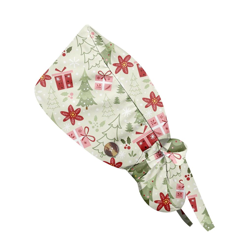 Модная рождественская рабочая кепка с принтом, повседневная женская кепка с хвостиком, кепка с повязкой, кепка Baotou