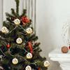 4 шт. Стеклянный Рождественский Шар-Украшение 8 см Блестящий Расписной Стеклянный Шар Подвесное Украшение для Поделок Дома Свадебной Вечеринки Декор