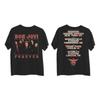 Bon Jovi Forever Tour 2026 Графическая Летняя Футболка New Jersey 100% Хлопок Унисекс Унисекс Y2k Популярная Оверсайз Футболка Повседневная Футболка