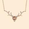 Yilu You Project Ожерелье для женщин Японский и корейский Простые студенты Mori Tie Маленький кулон в виде рогов лося Цепочка на ключицу Цепочка на шею