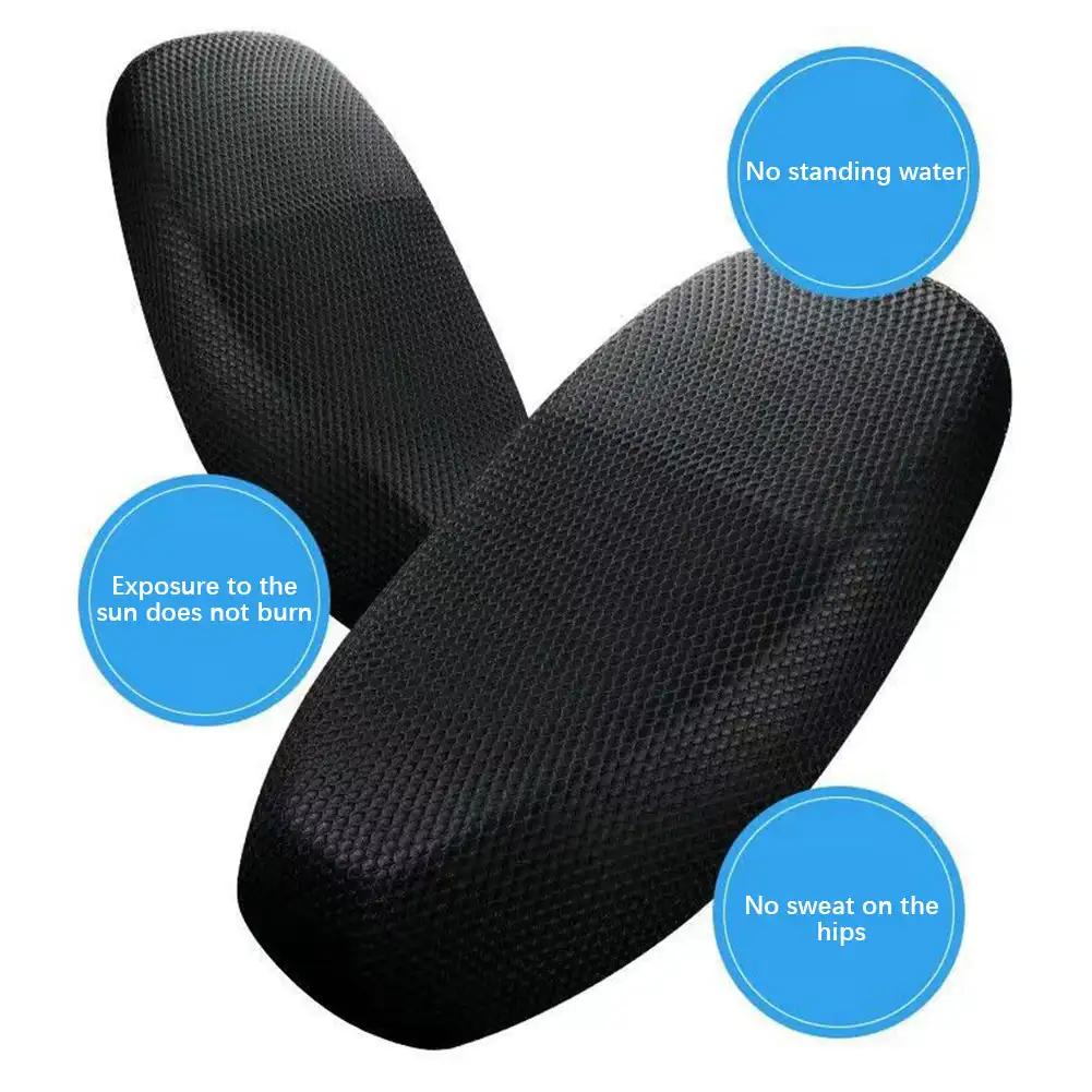 Чехол для сиденья Motorcycle3DMesh Cushion Protector Anti-Slip Cushion Mesh Net Anti-Slip Pad Mesh Seat Cover для мотоцикла, скутера, велосипеда