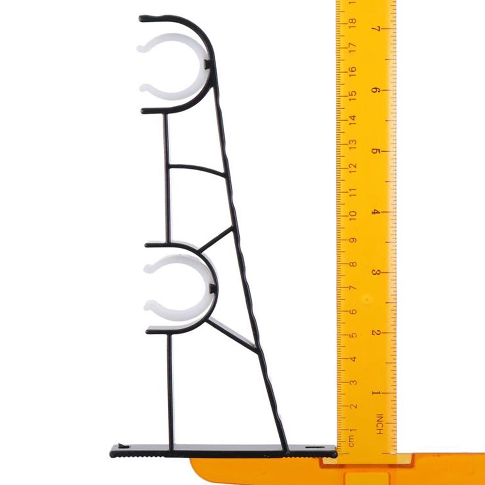 Черные держатели для карнизов для штор из алюминиевого сплава, настенные вешалки для штор, ванная комната