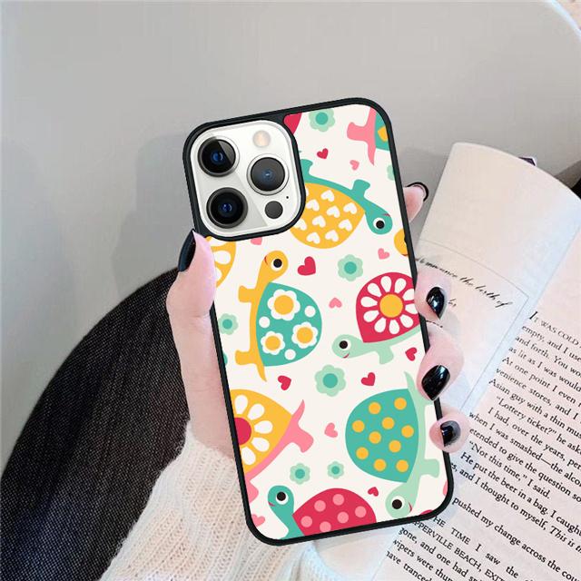 Чехол для телефона с изображением морских черепашек на пляже Для iPhone 17 Air 15 16 Pro Max 14 13 12 11 Pro Max Plus Coque Shell