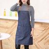 Adults Denim Blue Cooking Kitchen Restaurant Work Bib Apron Dress With Pocket