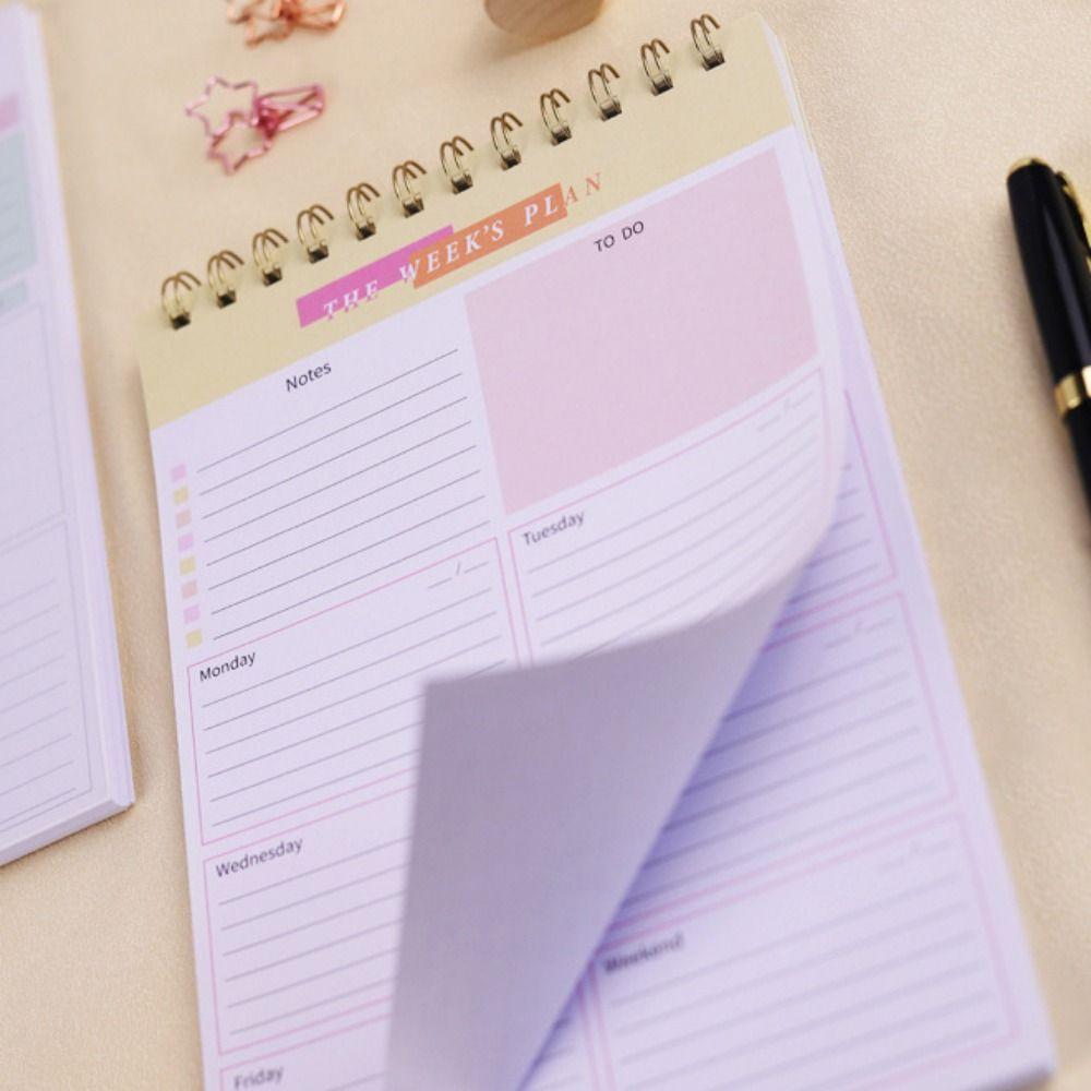 Ежедневник-напоминалка A5 Планировщик Блокнот Органайзер времени 2025 Английский Повестка дня Книга Школа