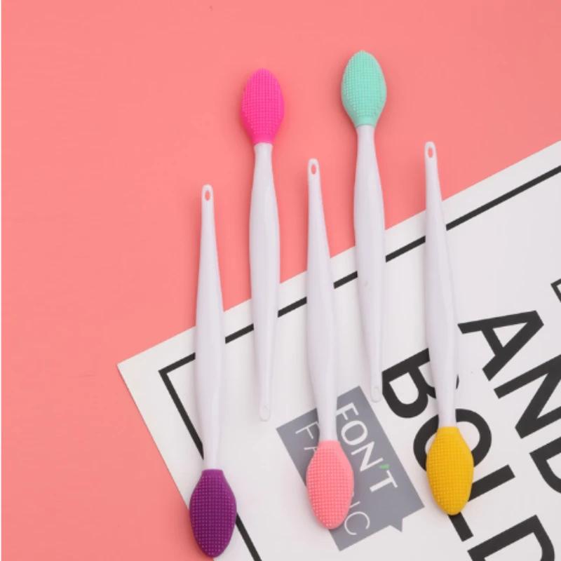 1 шт. Красота Уход за кожей Умывание лица Силиконовая щетка Отшелушивание Очистка носа Удаление черных точек Щетки Инструменты со сменной головкой