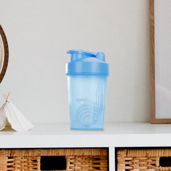 400 мл протеиновый шейкер с шариком для смешивания, герметичный дизайн, спортивный шейкер, легкая пластиковая бутылка-блендер