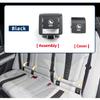 ISOFIX Cover For X5 G05 2019-2023 Child Seat Anchoring Shell 52207499793 52207499794 Black 52207499786
