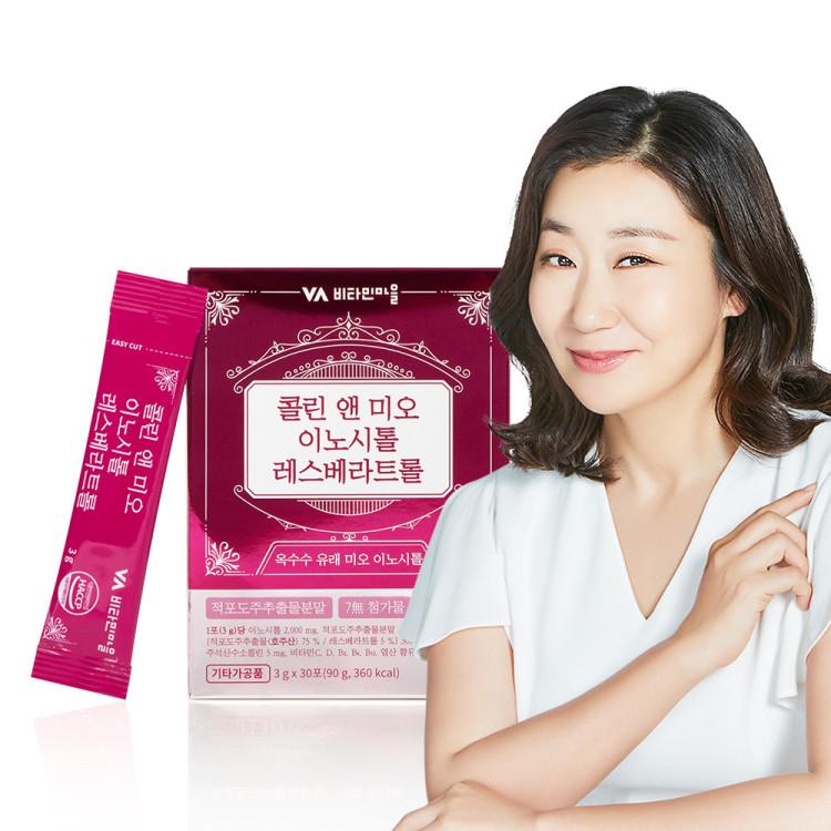 Vitamin Village Colin & Myo Inositol Resveratrol 30 Packets, Korean Health Food