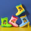 Children's Rain Boots New Cute Cartoon Rain Shoes Outdoor Waterproof Non-Slip Dinosaur Boys and Girls Shoes