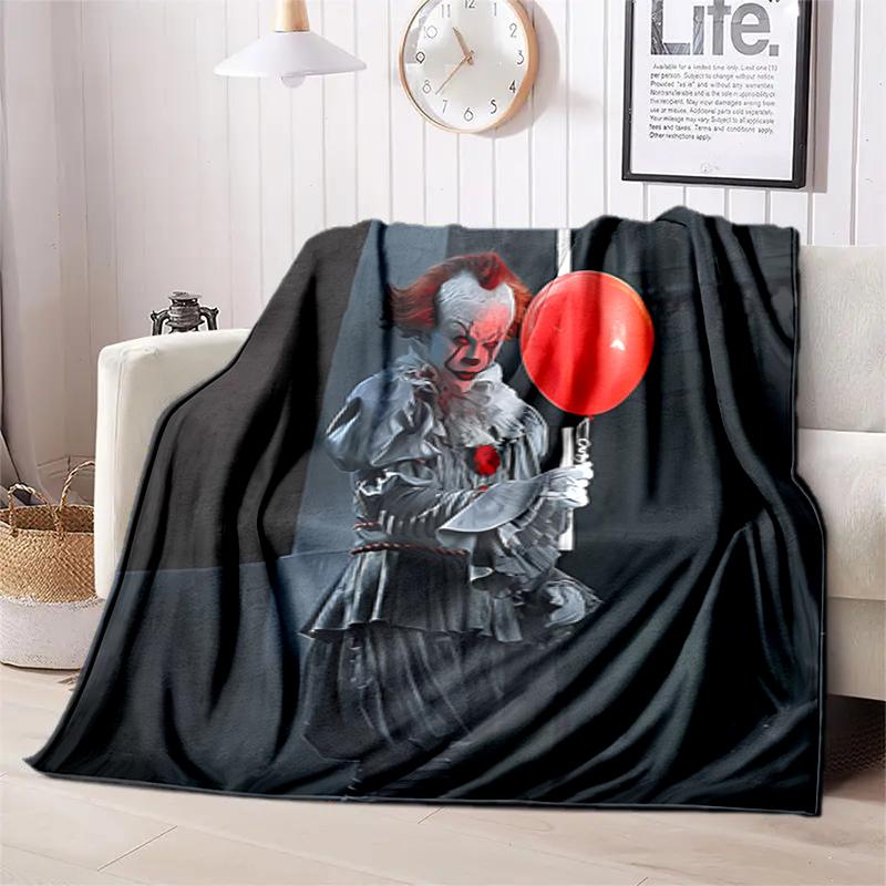 1PC Horror movie theme blanket, all-season lightweight home office outdoor nap multifunctional blanket, Halloween gifts