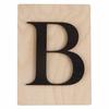 Decorative Wooden Letters - - 14.9 X 10.5 Cm - Single-sided - Wall-mounted - Black