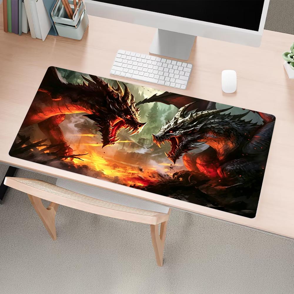 Фэнтези Дракон Коврик для мыши Большие игровые коврики Настройка Игровой коврик Офисные аксессуары для стола Ковер Коврик для стола Коврик для мыши Скоростные коврики для мыши