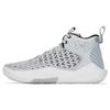 HOVR Havoc 4 Clone Mm Round Toe Lace-Up Fabric Slip-Resistant Durable Mid-Top Basketball Shoes Men Sneaker Gray 3026001-100