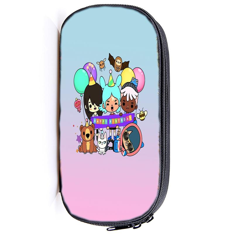 Сумка-карандаш Toca Life World, канцелярские принадлежности, Toca, игровой пенал для девочек, пенал на молнии, школьные принадлежности