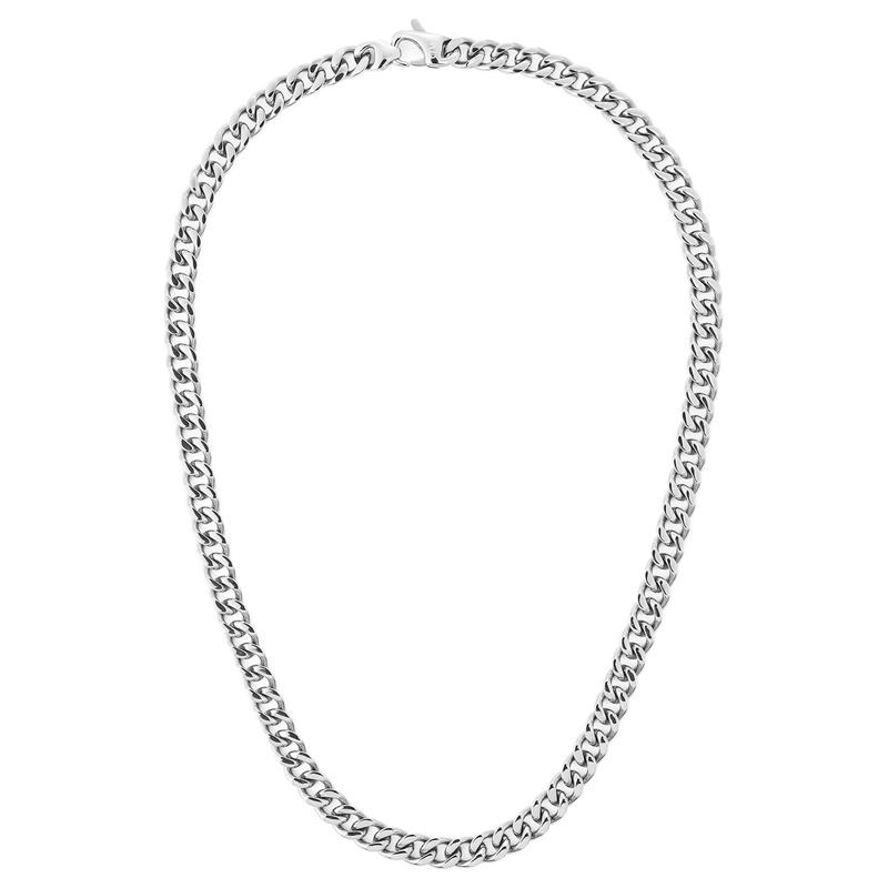 DANIEL WELLINGTON Серия кубинских цепей Ellipse, овальный дизайн, ожерелье из нержавеющей стали 316L, одинаковый стиль для мужчин и женщин, серебристый DW00401669
