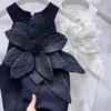 DIY Sew Brooch Applique White Nail Beaded Fashion Dress Clothing Accessories Patch  Women