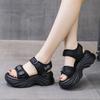 Fashion Rimocy Fashion Platform Sandals for Women Summer 2024 Thick Bottom Womens Walking Sandals Chunky Non Slip Beach Shoes Woman
