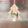 1Pc 2D/3D Christmas Ornament Wooden Hanging Pendants Star Xmas Tree Bell Christmas Decorations