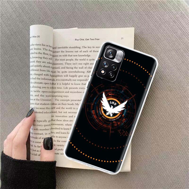 Чехол для телефона The Division 2 для Redmi Note 13 12 Pro Plus 14 15 Pro 5G 11 11T 11E 11S 10 Pro 10S 9 9S Чехол Cell Clear TPU Capa Ca