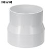 Ventilation Pipe Reducer Adapter Pipe Fittings ABS For Air Ventilation Systems Vents Parts 110 To 100/ 150 To100 / 200 To 150
