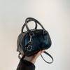 Texture PU Leather Small Top-handle Bags  Solid Color Handbags Designer Casual Crossbody Shoulder Bag For Daily Used