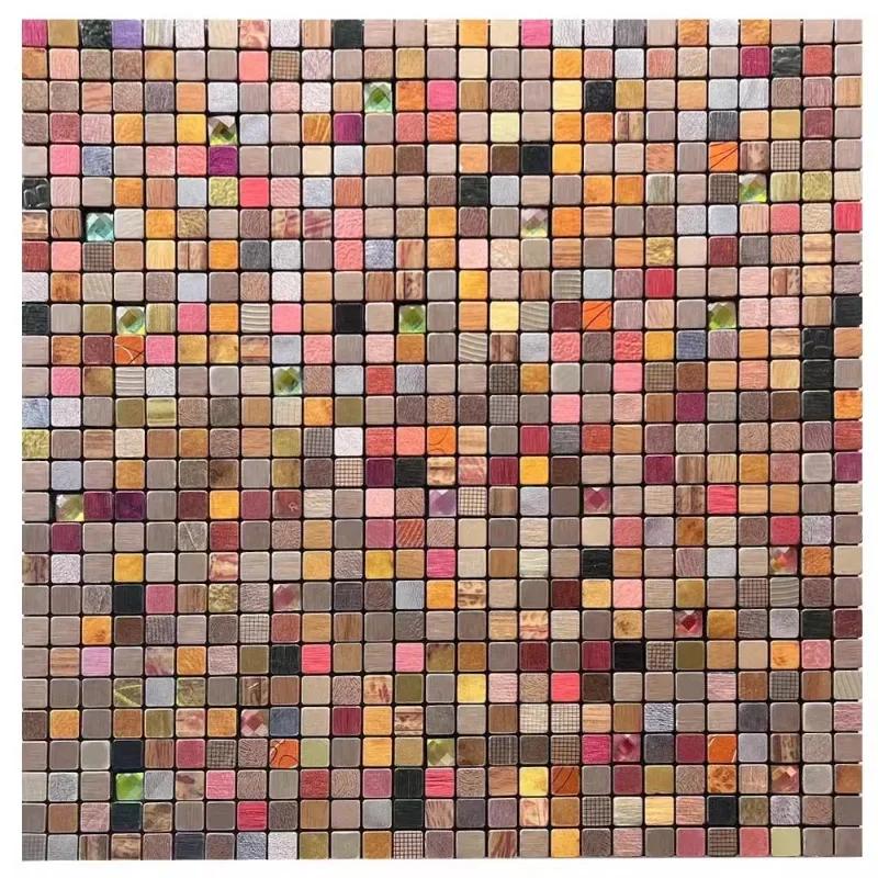 3D европейская гладкая металлическая мозаика настенная наклейка самоклеящаяся плитка кухня ванная комната бар гостиная ТВ фон настенный декор палка