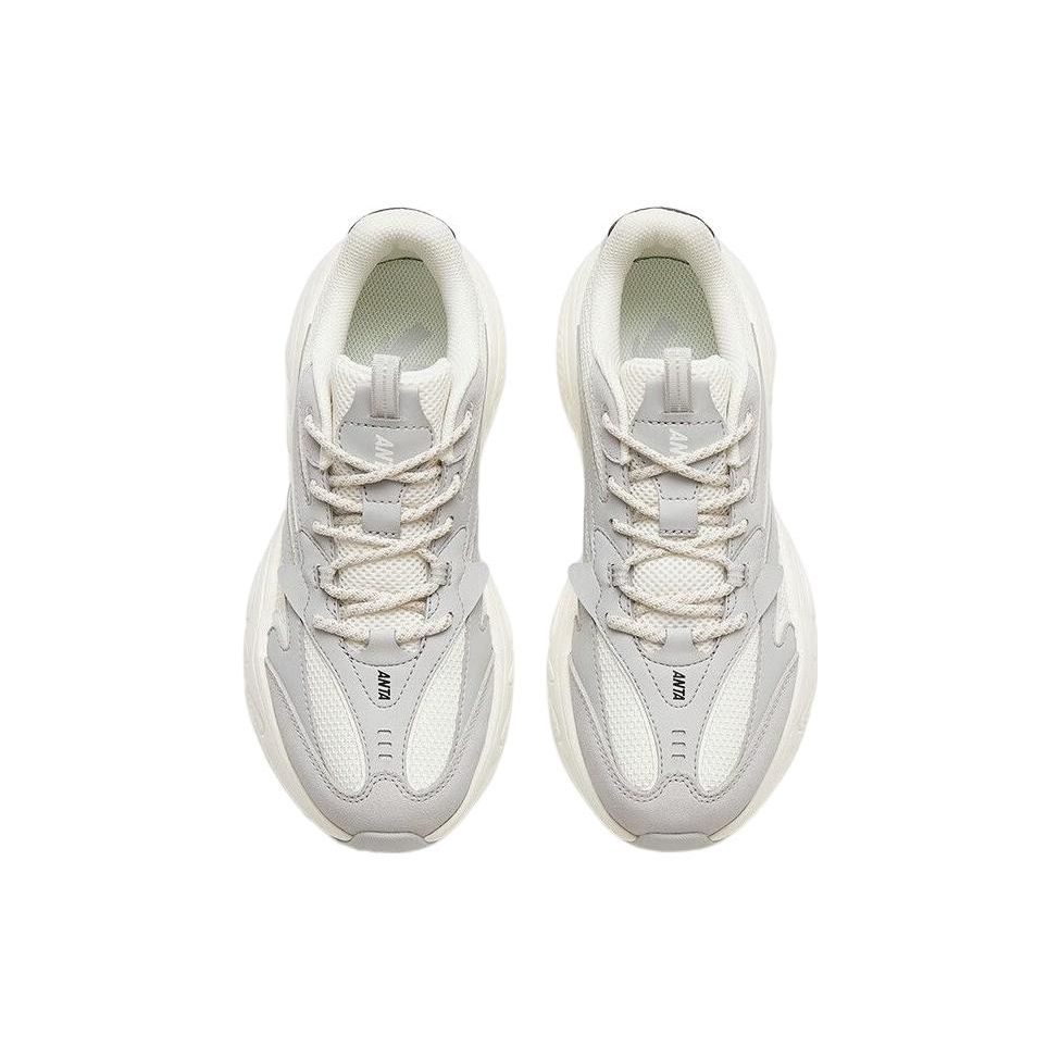 Anta C37 Series Non-Slip Wear-Resistant Low-Top Sports Casual Shoes Women Sneakers White Gray Black 922318890-1