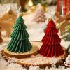 Christmas Tree Shaped Silicone Mold, Handmade Diy Candle Gypsum Cement, Holiday Decoration Production Mold
