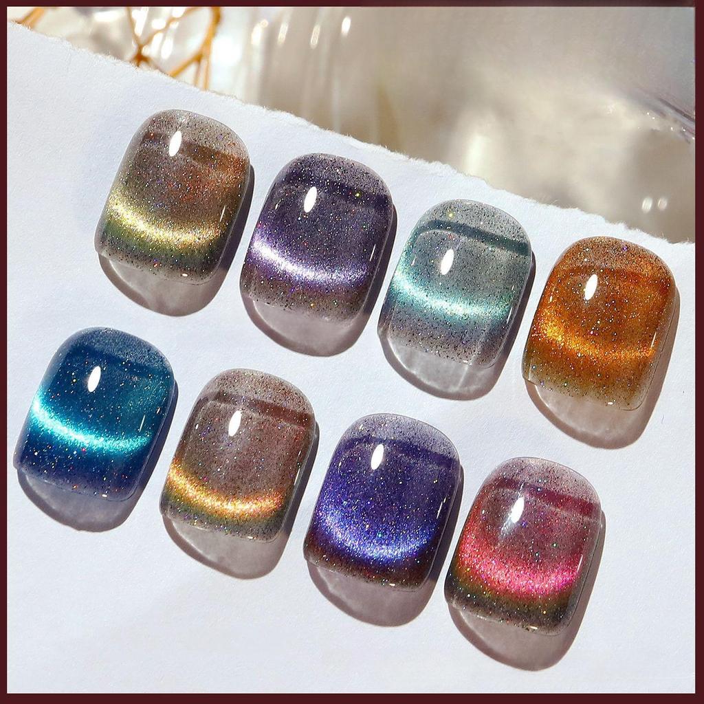 8 мл кошачий глаз магнитный лак для ногтей лазерный магнит синий кристалл УФ-светодиодный лак для ногтей для арт-дизайна маникюра