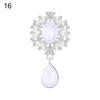 Faceplate Garment Decorative Water Droplets Sewing Button Alloy Rhinestone Pendant Scrapbooking