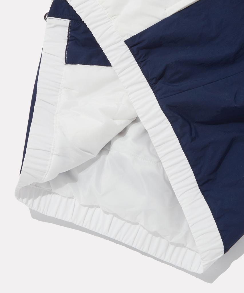 Reebok Спортивная стеганая куртка Colorblock - Темно-синяя