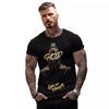 Streetwear Letters 3D Printed T Shirt Summer Men Cartoon Pattern Clothing Round Neck Tops Casual Short Sleeve T Shirts
