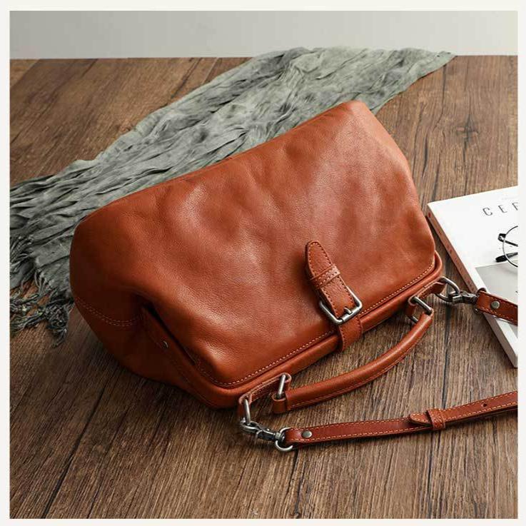 Johnature Женская сумка из натуральной мягкой коровьей кожи в стиле ретро, ​​большая вместительная сумка ручной работы, повседневные сумки на плечо