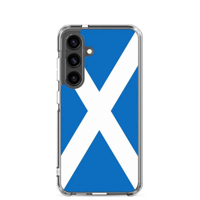 Coque Téléphone - Samsung - Galaxy S24 Plus - Drapeau Écosse - Souple - Multicolore