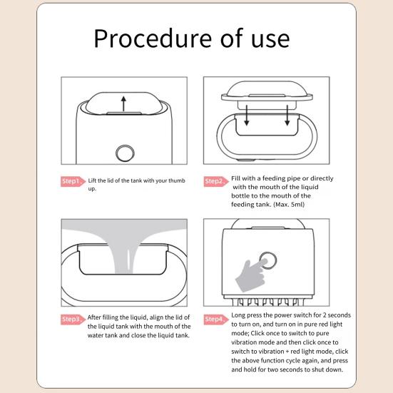 Аппликатор масла для волос, микротоковый красный свет, вибрационный массажер для кожи головы, электрический сыворотка для роста волос, дозатор масла для волос, щетка, направляющая, расческа