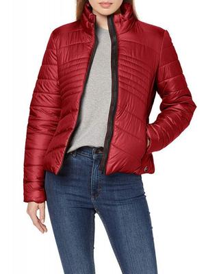 Женская куртка-пуховик - Kaporal - Popy - Стеганый эффект - Застежка-молния - Темно-синий