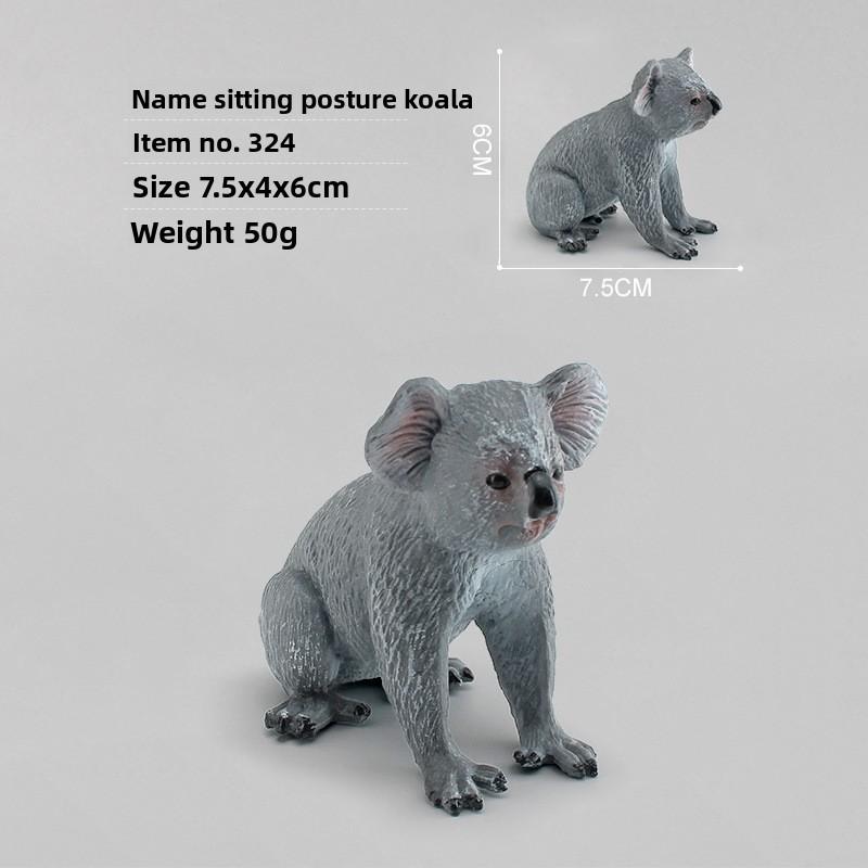 Реалистичная модель животного Коала ПВХ Коллекционная для любителей дикой природы и декора природы
