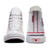 Converse 1970s Simple Everyday High-Top Canvas Shoes Unisex White Red