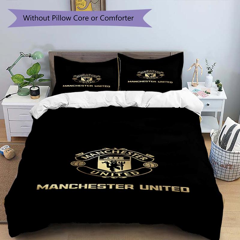 3pcs Duvet Cover Set (1*Duvet Cover + 2*Pillowcase, Without Core),Football team.C Print Bedding Set, Bedroom Decor, All‑Season, Birthday Gift