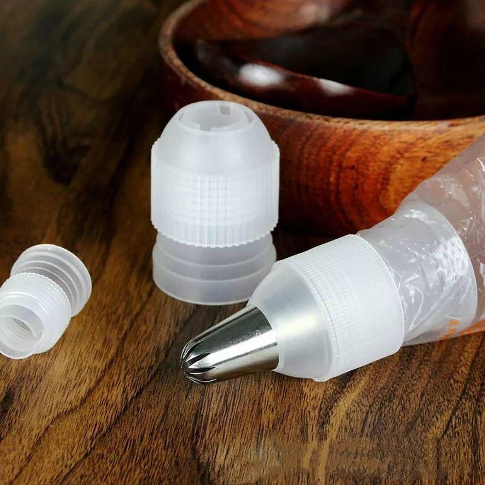 1Pcs Cake Pastry Nozzle Converter Bakeware Cream Squeezing Squeezing Adapter Baking Tool Cake Decor Icing Piping Bag Coupler